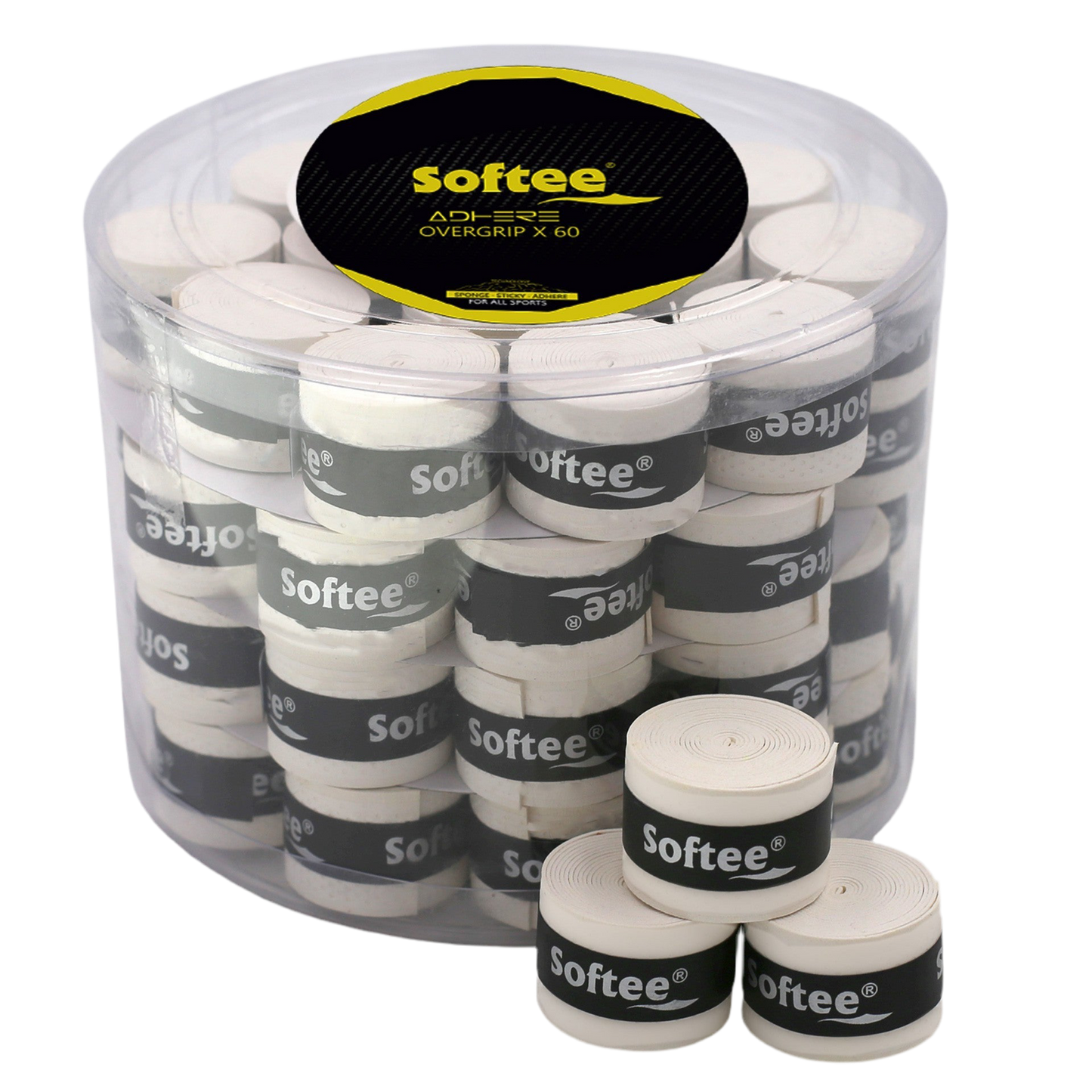 Tarro 60 Overgrips Softee Adhere Blanco