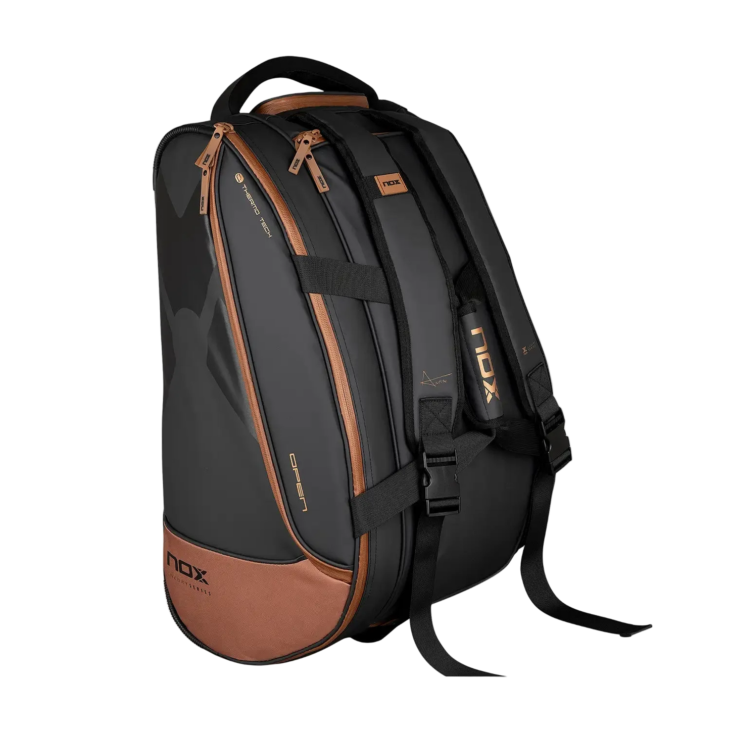 NOX Open Series padel racket bag Black / Brown