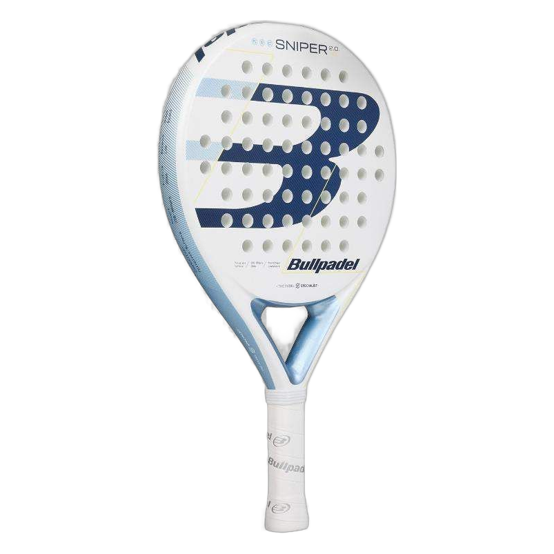 Pala Bullpadel Sniper 2.0 Woman Blanca 2026 lateral