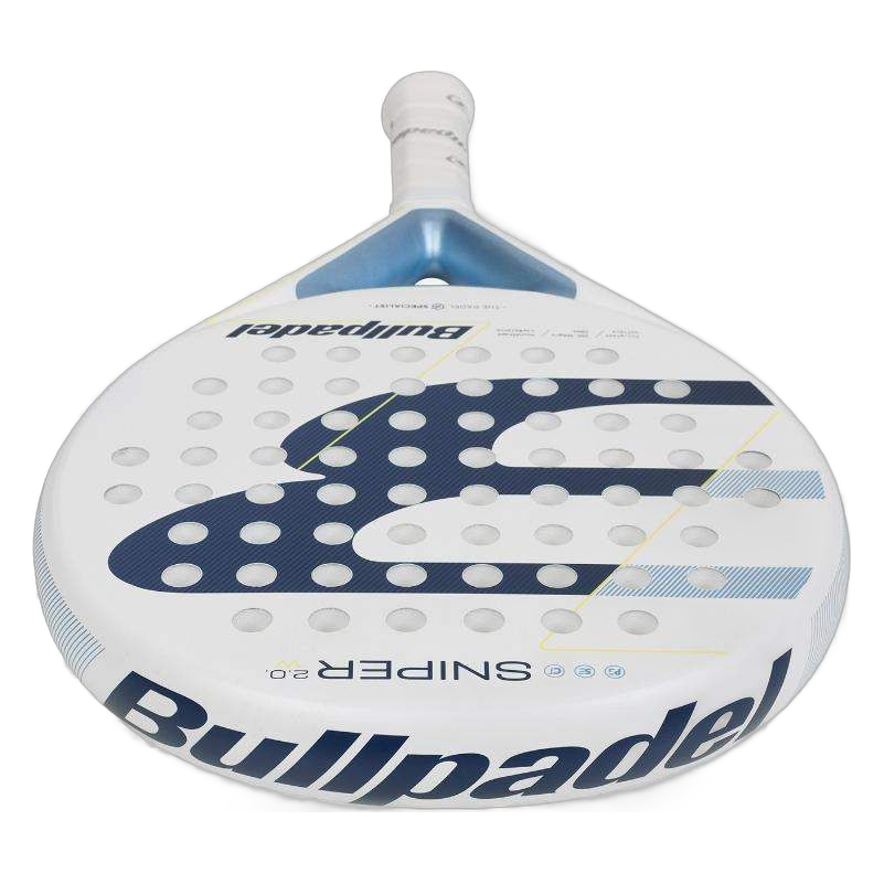 Pala Bullpadel Sniper 2.0 Woman Blanca 2026 cabeza