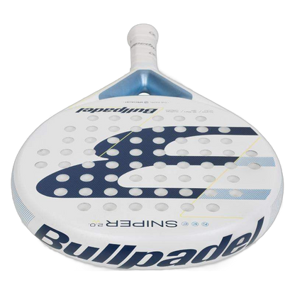Pala Bullpadel Sniper 2.0 Woman Blanca 2026 cabeza